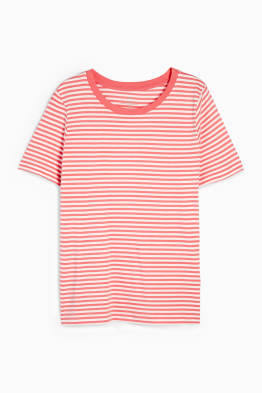 Basic T-shirt - gestreept