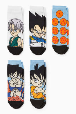 Multipack of 5 - Dragon Ball Z - socks with motif