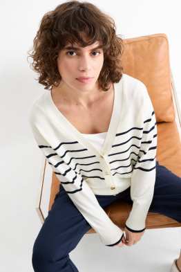 Cardigan - a righe