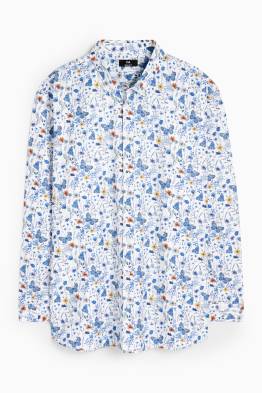Overhemd - regular fit - button-down - met patroon