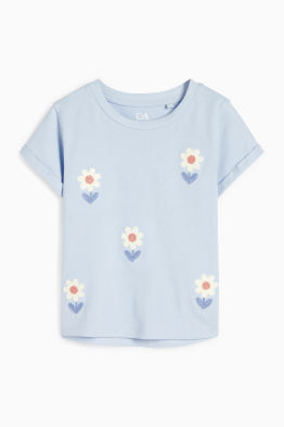 Flores - camiseta de manga corta