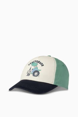 Dinosaurus en tractor - baseballpet