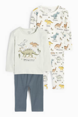 Confezione da 2 - dinosauri - pigiama neonati - 4 pezzi
