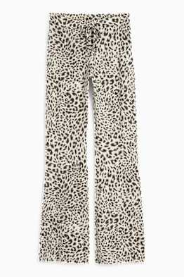 Flared Leggings - Leo-Print