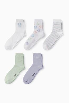 Pack de 5 - calcetines con dibujo - Mickey Mouse