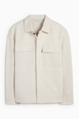 Giacca camicia - misto lino