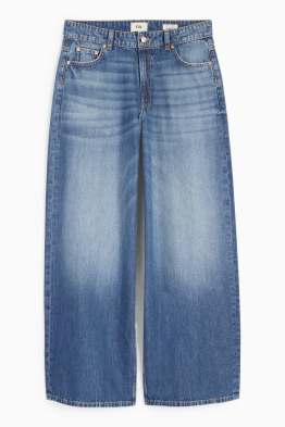 Wide leg jeans - low waist