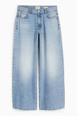 Wide leg jeans - low waist