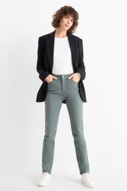 Stoffhose - High Waist - Slim Fit