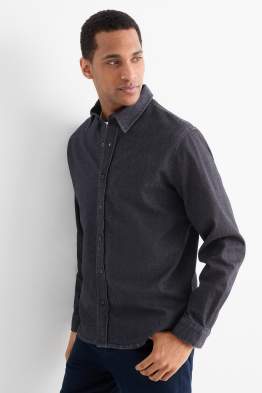 Denim shirt - regular fit - kent collar