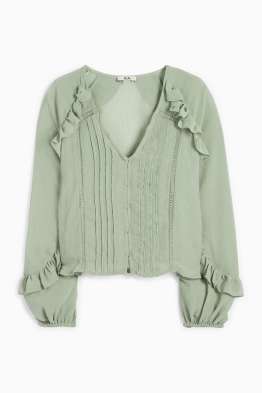Blouse van chiffon