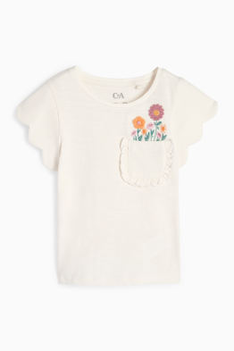 Flores - camiseta de manga corta