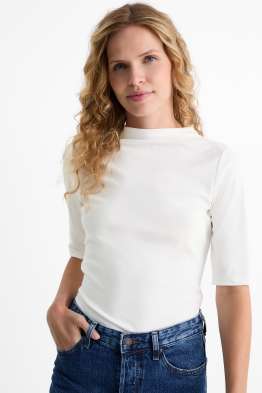 Langarmshirt - gerippt