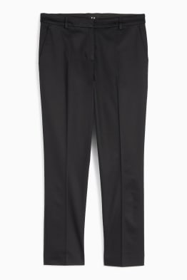 Cloth trousers - mid-rise waist - tapered fit
