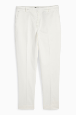 Pantaloni di stoffa - vita media - tapered fit