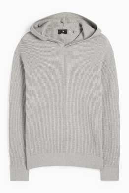 Jersey con capucha - con textura