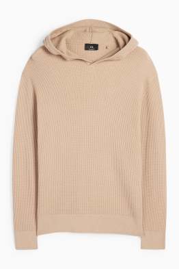 Jersey con capucha - con textura