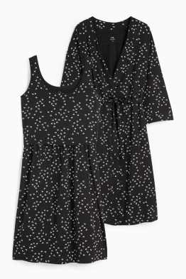 Ensemble - chemise de nuit d'allaitement et robe de chambre - 2 pièces