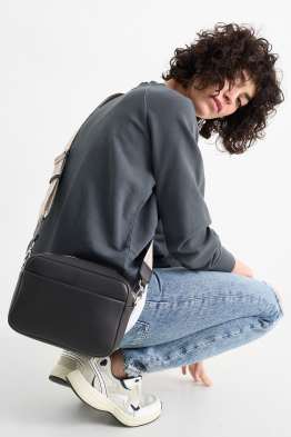Bolso bandolera con correa extraíble - polipiel