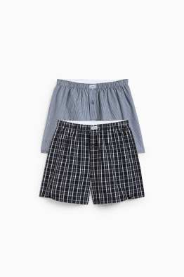 Lot de 2 - caleçons - en tissu