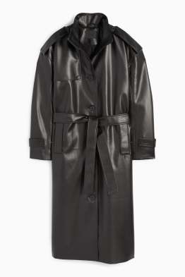Trench coat - faux leather