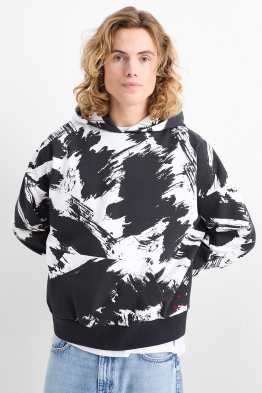Oversized-Hoodie - gemustert