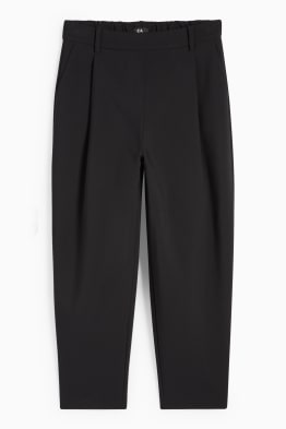 Pantalon de toile - high waist - tapered fit