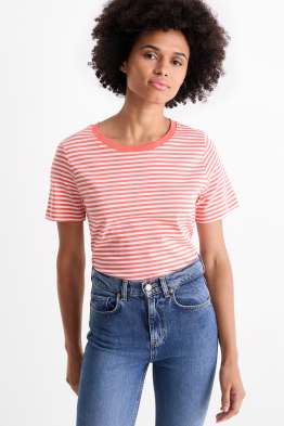 Basic T-shirt - gestreept