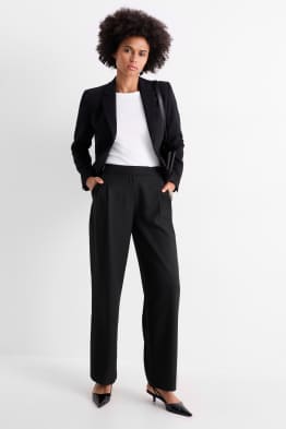 Pantalon - mid waist - wide leg