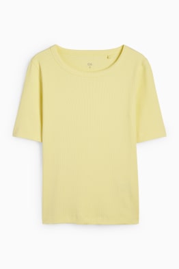 Basic T-shirt - slim fit - ribbed