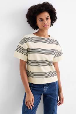 T-shirt - gestreept