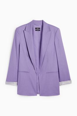 Lange blazer - relaxed fit - linnenmix