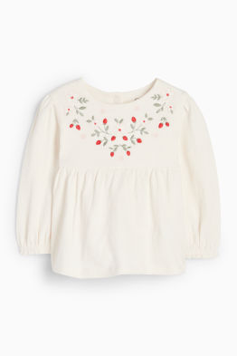 Blümchen - Baby-Langarmshirt
