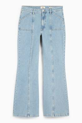 Wide Flared Jeans - średni stan