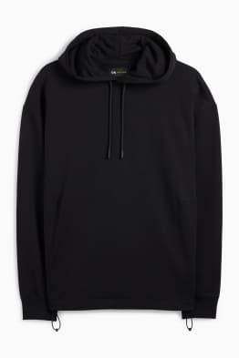 Oversized technical hoodie