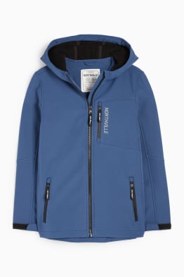 Veste à coquille souple avec capuche - déperlante