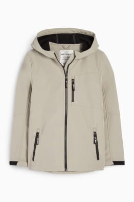 Veste à coquille souple avec capuche - déperlante