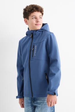 Veste à coquille souple avec capuche - déperlante