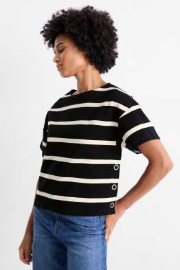 T-shirt - gestreept