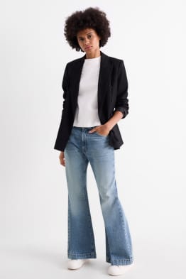 Wide Flared Jeans - średni stan