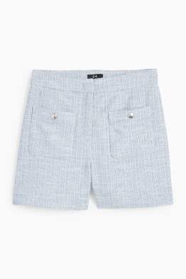 Bouclé-Shorts - High Waist