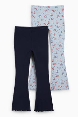Multipack 2er - Blume - Flared Leggings