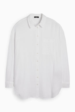 Blouse van mousseline
