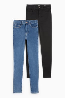 Set van 2 - jegging jeans - high waist - skinny fit