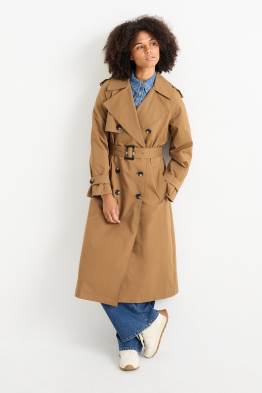 Trench à ceinture - déperlant