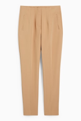 Pantaloni di stoffa - vita alta - tapered fit