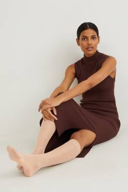 Lot de 3 paires - collants fins hauteur genou - LYCRA® - 20 DEN