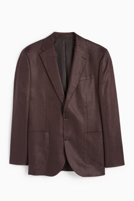 Oblekové lněné sako - regular fit