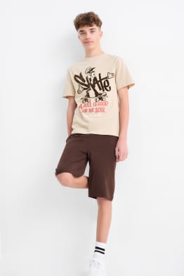 Skater - set - t-shirt e shorts - 2 pezzi