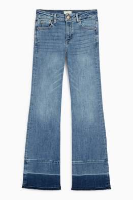 Flared jeans - mid waist - LYCRA®